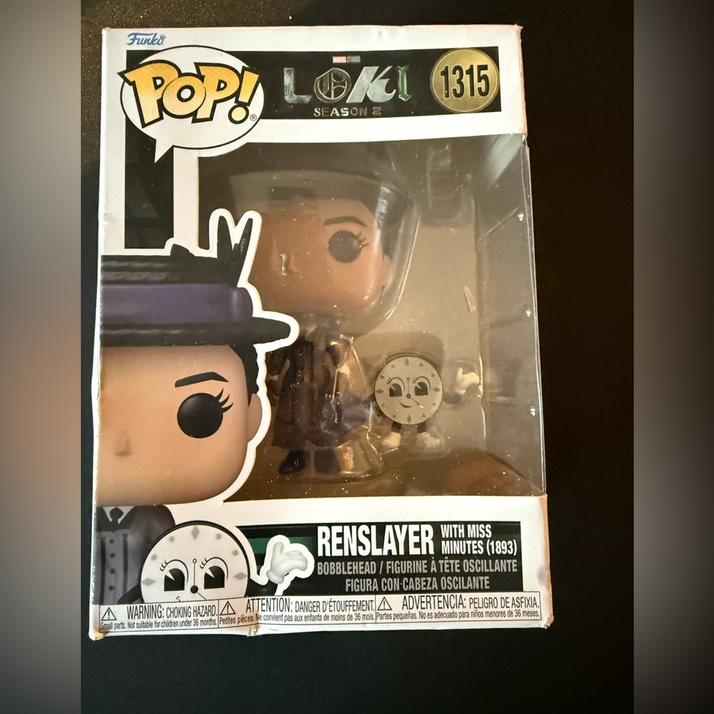 Funko Renslayer with Miss Minutes — Black, White, Yellow